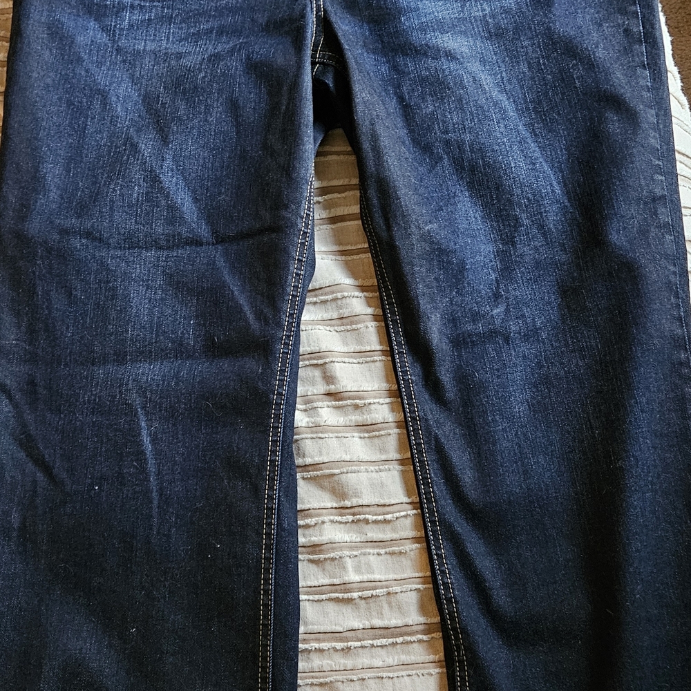 Talbots Flawless Bootcut Jeans Size 18 Dark Wash Stretch Denim